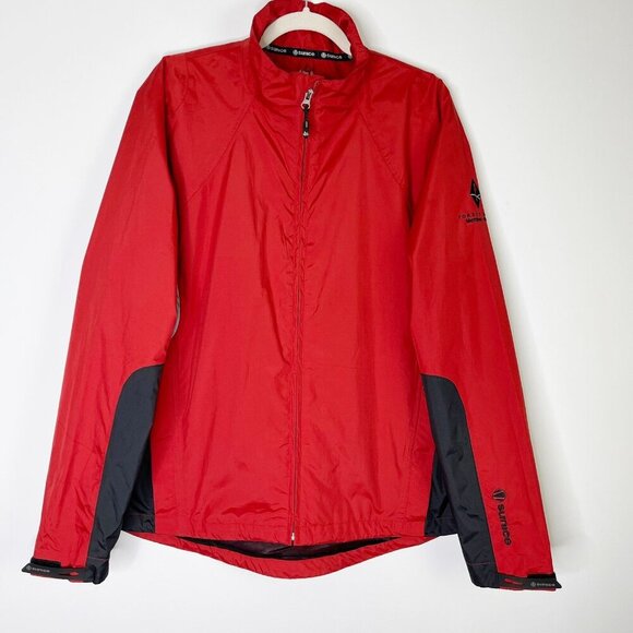 Sunice Golf Windbreaker Rain Jacket Men’s Size Large Red - Picture 5 of 12